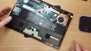 Sony Vaio Pro 13 Touch SVP132A1CM Ultrabook disassembling to recover fan