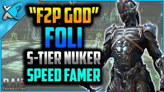 "F2P GOD" Foli Build & Guide | Speed Farmer & S-tier Nuker ?! | RAID: Shadow Legends