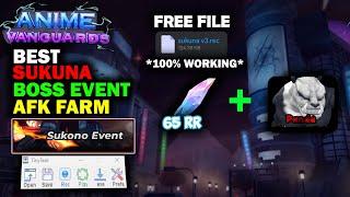 *WORKING* How To AFK Farm Sukuna Boss Event In Anime Vanguards!