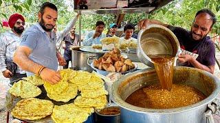 30/- Unseen Nashta  Delhi's No 1 Pani Wale Chole Bhature | Street Food India