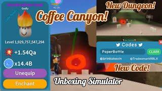 Coffee Canyon! | Roblox: Unboxing Simulator