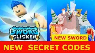 * NEW SECRET CODES *  NEW SWORD! [NEW UPGRADES] Sword Clicker ROBLOX