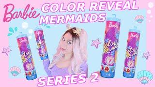 Barbie Color Reveal MERMAIDS Series 2  Unboxing/ Review/ Code Theory & a little ASMR Magic 