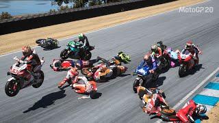 MotoGP 20 Big Crashes #4