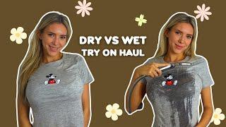 [4k] Dry vs Wet | Gray Tshirt | With Harper