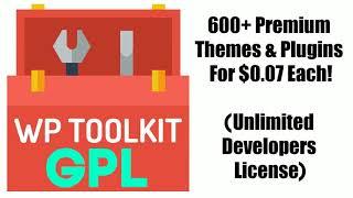 WordPress Toolkit GPL Review Demo Bonus - 600+ Premium Themes & Plugins with Developers Rights