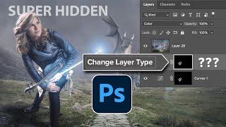 HIDDEN Photoshop adjustment layer trick