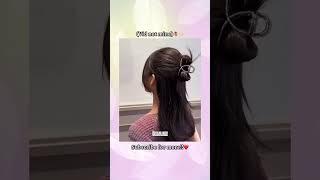 Try this cute and easy Korean hairstyle tutorial!! #beautiful #korean #hairstyle #tutorial #easy