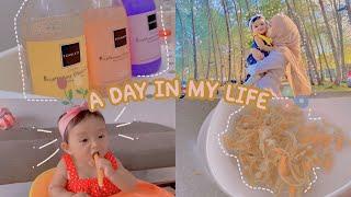 a day in my life with 9 months old baby | daily vlog | babysit | cooking | bodycare | foodhunting