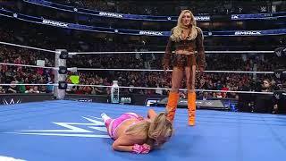 Tiffany stratton vs piper niven/Charlotte flair attacks tiffany stratton SD 3/7/25