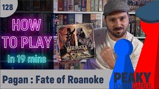 How to play Pagan Fate of Roanoke board game - Full teach + Visuals - Peaky Boardgamer