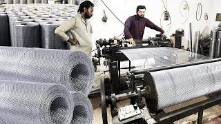 The Fascinating Process of Manufacturing Metal Mesh Inside the Factory | Metal Mesh Production