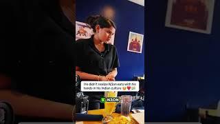 He didn’t realize N3on eats with his hands in his Indian culture ️