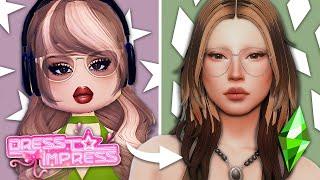 Playing Dress to Impress VS The Sims 4 