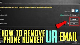 3rd Link (Number+Email) Remove In v2.3 Update In Pubg Mobile.