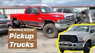 Wrecked Diesel Trucks At Insurance Auto Auction iaai