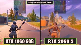 GTX 1060 6GB vs RTX 2060 Super Fortnite Season 5 | FPS Comparision