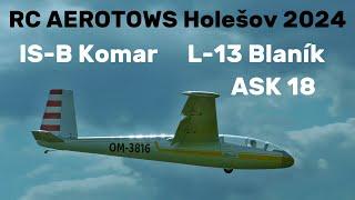 IS-B Komar | L-13 Blaník | Schleicher ASK 18 | RC AEROTOWS | 4K | Holesov 2024