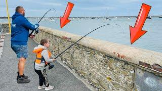 Who Caught The BIGGEST FISH at HOLYHEAD BREAKWATER Mini PIER