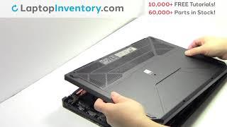 How to replace Laptop Hard Drive Asus TUF Gaming FX504. Install, Repair HDD FX80 FX86 FX505 FX705