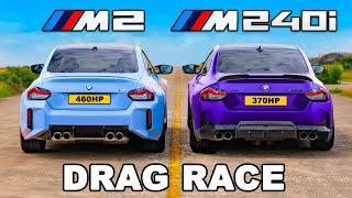 AWD BMW M240i v RWD BMW M2: DRAG RACE