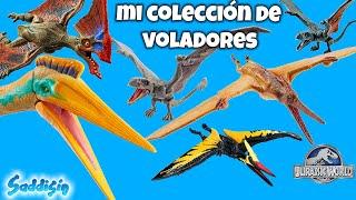 Mi COLECCIÓN de DINOSAURIOS VOLADORES JURASSIC WORLD PTERANODON DIMORPHODON TAPEJARA QUETZALCOATLUS