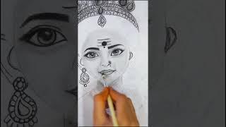 Navratri Special Sketch  | Student Work #shorts #shikhasketching #sketching