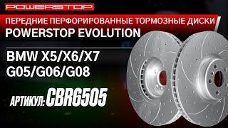 Задний левый перфорированный тормозной диск POWERSTOP Evolution с насечками Артикул: AR86005xl