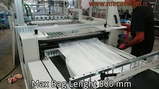 Bag making machine MECATECNO MP80-110 side seal for LDPE, HDPE, PP, BIODEGRADABLE FILM