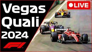 F1 LIVE - Las Vegas GP QUALI - Commentary + Live Timing