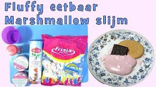 Eetbaar fluffy slijm van Marshmallows. Zonder lijm, borax, wasmiddel of lensvloeistof. Duh.