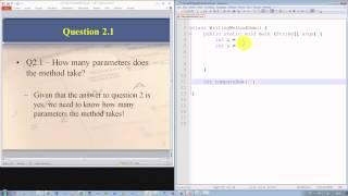 Java Tutorial - How To Write A Method Part I