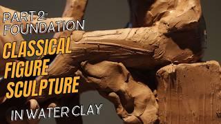 Building a Foundation for Sculpture in Water Clay: Seated Pose & Drapery Study