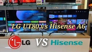 SMART TV VS GOOGLE TV ‼️ LG UT80 vs HISENSE A65