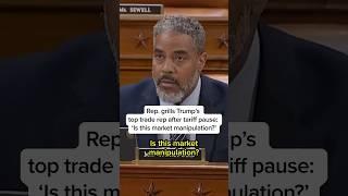 Rep. grills Trump’s top trade rep after tariff pause: ‘Is this market manipulation?’