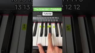 The Scientist - Coldplay Easy Piano Tutorial #piano #tutorial #easy