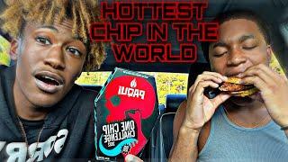 I PUT THE HOTTEST CHIP IN THE WORLD IN @RockstarJus FOOD PRANK || ONE CHIP CHALLENGE 2022 ||