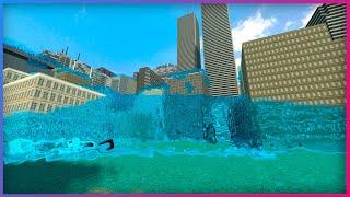 So I Tried To Flood BigCity... ( GWater 1.4 ) | Garry's Mod