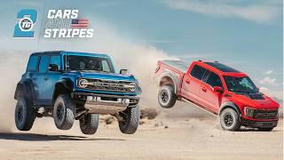 LIFT OFF: 700bhp F-150 Raptor R vs Ford Bronco RAPTOR