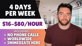 4 Remote Jobs Offer $16-$80/Hour to Work at Home Only 4 Days per Week