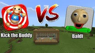 KICK the BUDDY vs BALDI | Minecraft PE