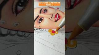 Mallika Singh As A Radharani colour drawing ️||Mallika Singh Drawing ️||#shorts