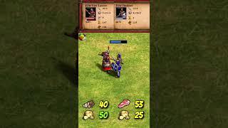 Elite Fire Lancer (Jurchens) vs Elite Huskarl | The Three Kingdoms | AoE2 #Shorts