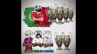 RONALDO VS VINI JR X MBAPPE X YAMAL #football #trophy #shorts