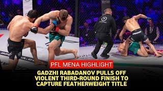 PFL Mena Results: Gadzhi Rabadanov faceplant Brent Primus to win $1 million at PFL Championships