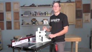 Infinity Tools vertical router table sled VRS-100