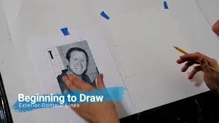 Drawing Demo:  Portrait Line Drawing Using a Grid