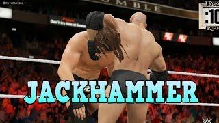 WWE 2K17 - GOLDBERG JACKHAMMER COMPILATION!