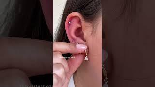 Cutest Ear Stack #earrings #piercing #viralvideo #trending #latest #accessories #shorts #youtube
