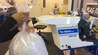 Plas-Ties: Tie-Matic HD58 Twist Tie Machine - Tying Turkey Bags